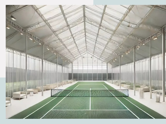 Строительство теннисных кортов в Кумертау