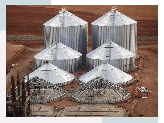 Строительство зерновых силосов в Кумертау