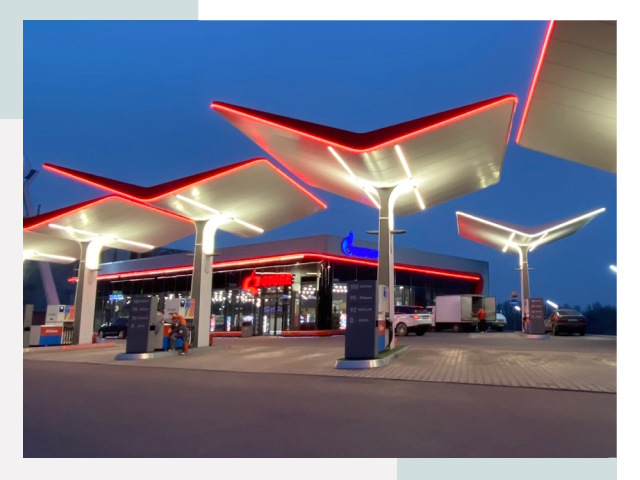 Навесы для АЗС в Кумертау